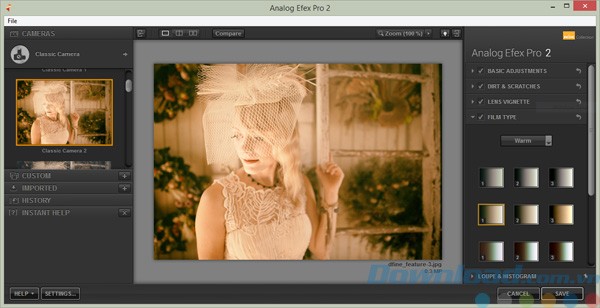 Các tùy chọn camera