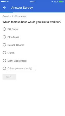 Câu hỏi khảo sát