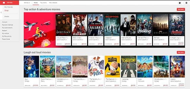 Google Play Movies & TV là một dịch vụ video theo yêu cầu của Google Play