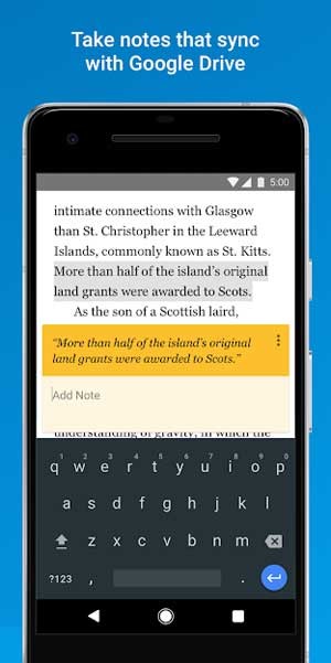 Dễ dàng viết ghi chú hoặc đánh dấu sách với Google Drive