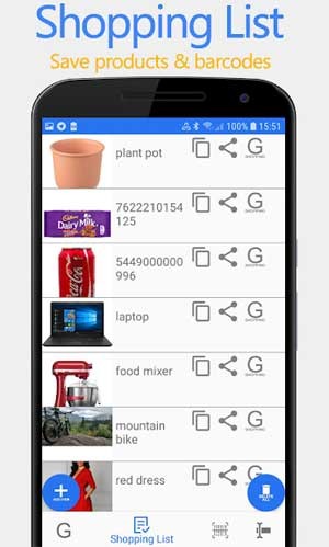 Lưu các mặt hàng muốn mua vào Shopping List