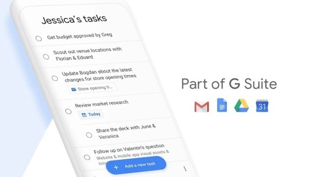 Google Tasks là một phần của G Suite