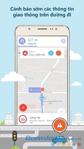 Cảnh báo sớm các thông tin giao thông trên đường đi