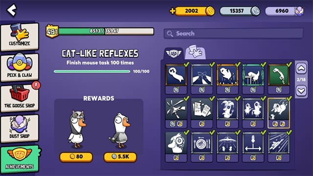 Goose Goose Duck 3.11 cải tiến tính năng thành tích và sửa một số lỗi khác