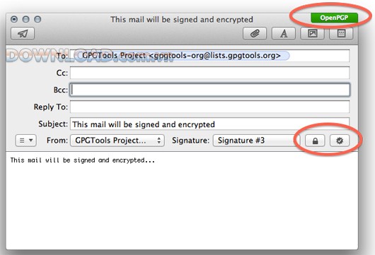 GPGMail là một plugin mã nguồn mở cho Mail của Apple