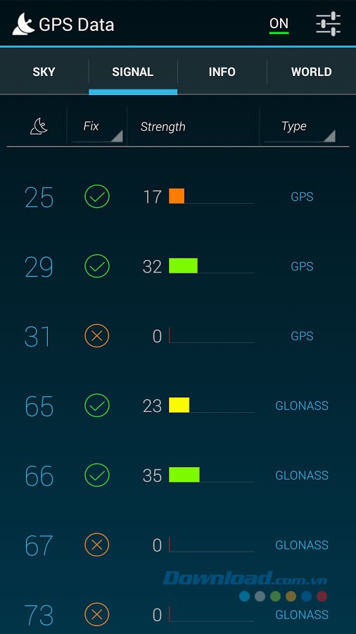 GPS Data for Android
