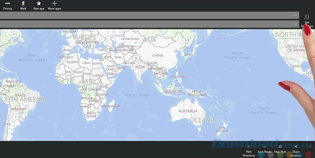 Tính năng chỉ đường của GPS Maps Navigation
