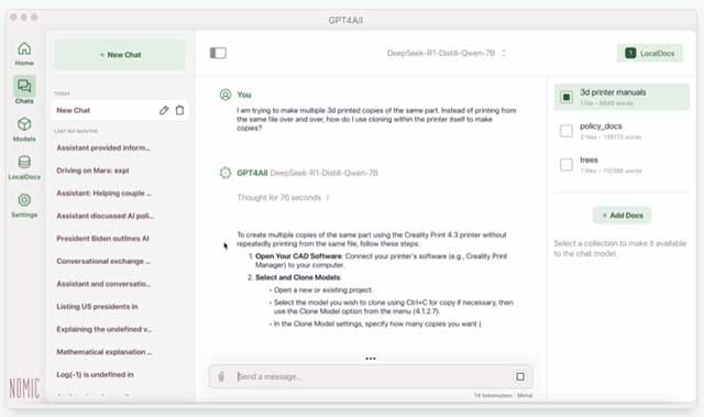 Trò chuyện với AI ngay cả khi không có internet