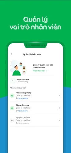 Quản lý vai trò nhân viên