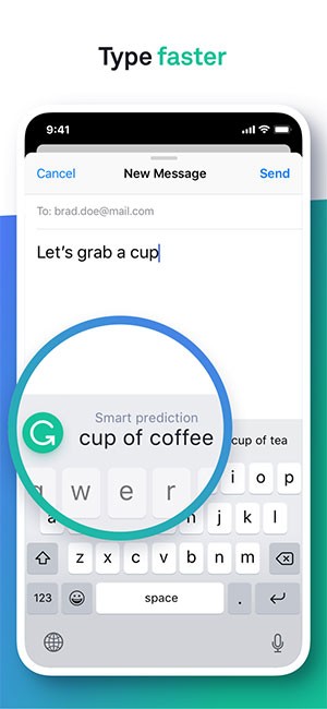 Grammarly app giúp bạn nhập liệu nhanh hơn