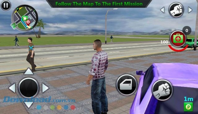 Tiêu diệt các đối thủ khác trong game Grand Gangster 3D