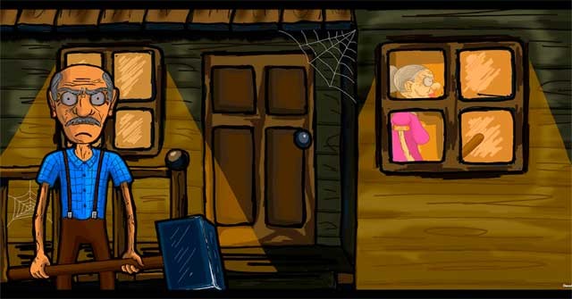 Tìm cách thoát khỏi căn biệt thự ma quái trong game Grandpa And Granny House Escape