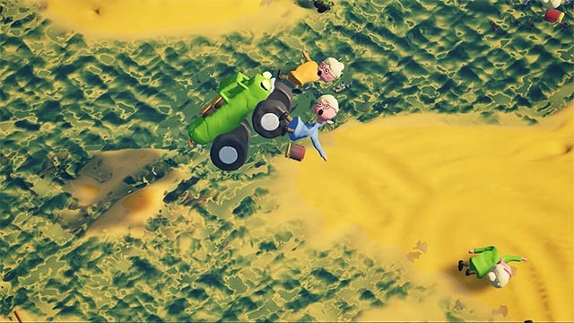 Điều khiển bà ngoại đua xe và hành động để cướp những lọ mứt của đối thủ