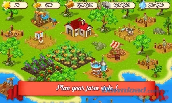 Game quản lý nông trại hấp dẫn Great Happy Farm cho Android