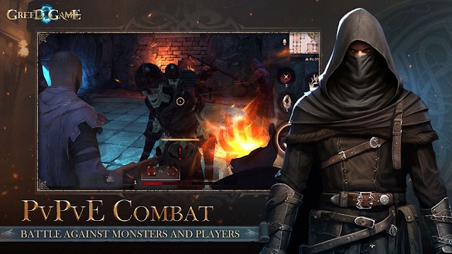 Tham gia các trận chiến PvPvE chống lại quái vật và những người chơi khác