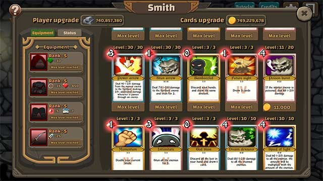 Game cung cấp 15 relic để bạn kết hợp với cỗ bài của mình