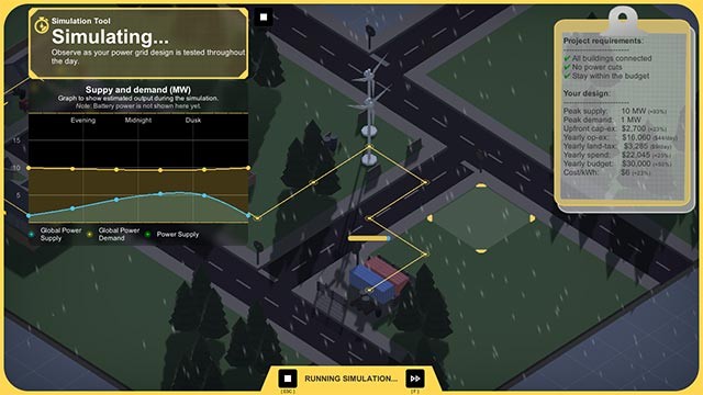 Green With Energy là game mô phỏng xây dựng hệ thống lưới điện trong thành phố