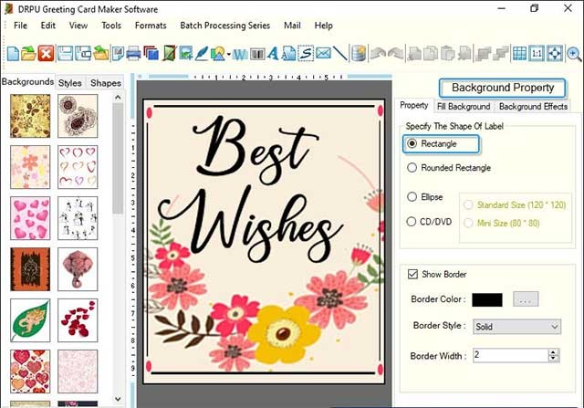 Greeting Card Maker Software là phần mềm tạo thiệp chúc mừng miễn phí
