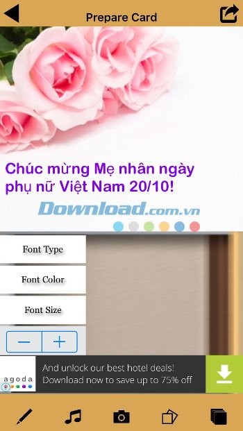 Chèn lời chúc
