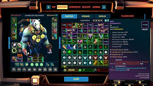 Chọn và tùy chỉnh các kỹ năng của nhân vật theo cách bạn muốn