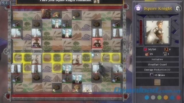 Lựa chọn vị trí chiến lược trong game thẻ bài Grid Legion, Storm cho máy tính