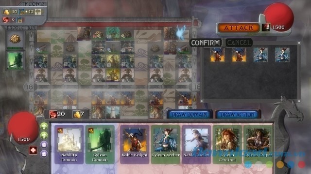 Phòng thủ chặt và tấn công nhanh khi chơi game thẻ bài Grid Legion, Storm cho máy tính