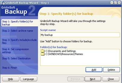 GridinSoft Backup