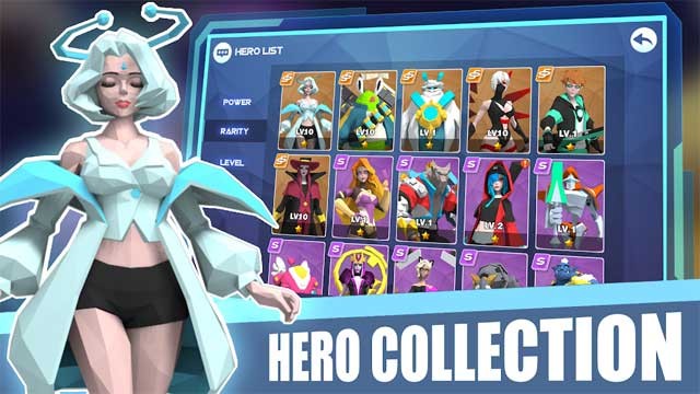 Thu thập các anh hùng mới lạ và độc đáo, mỗi người đều có khả năng đặc biệt riêng