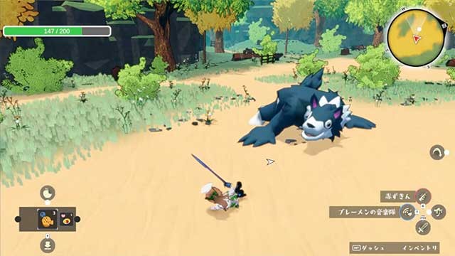 Trong phần Hành động, chiến đấu với kẻ thù và thu thập nguyên liệu nấu ăn