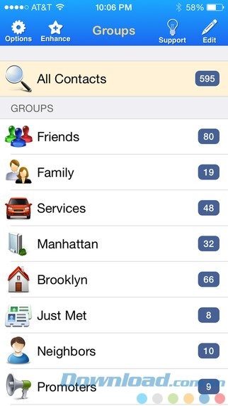 Quản lý danh bạ