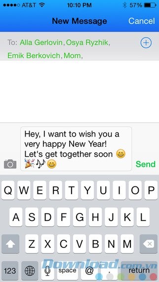 Gửi tin nhắn, Email nhóm