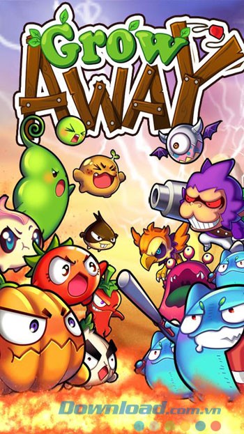 Giao diện chơi game Grow Away trên Android