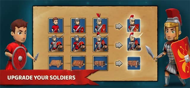 Nâng cấp binh lính để tăng cường sức mạnh