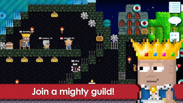 Tham gia một guild mạnh mẽ trong thế giới Growtopia