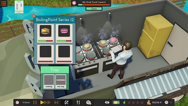 Grub Truck là game nấu ăn kết hợp quản lý nhà hàng trên xe tải lưu động