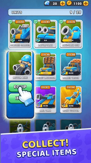 Hiện có tổng cộng 20 đơn vị xe tăng