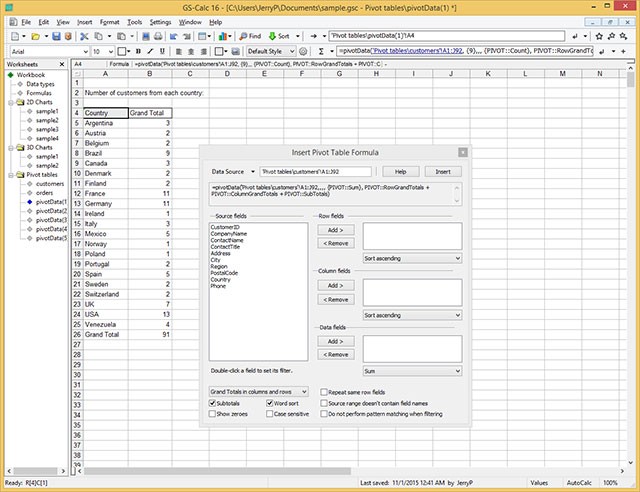 Xử lý bảng tính chuyên nghiệp, đa năng