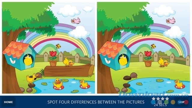 Tìm điểm khác nhau giúp bé phân biệt đồ vật và đôi mắt tinh tường hơn