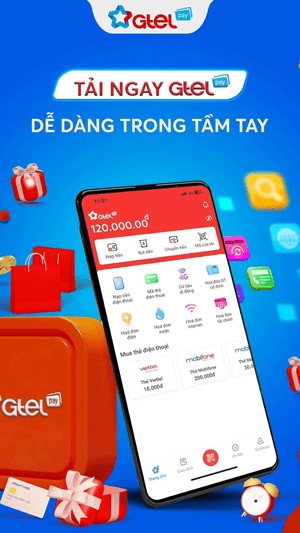Giao diện chính của GtelPay
