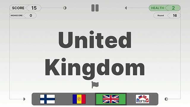 Thách thức trí nhớ bằng cách ghép cờ với tên quốc gia tương ứng