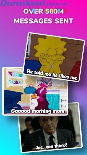 Tín nhắn động thuộc nhiều chủ đề, thể hiện mọi cảm xúc