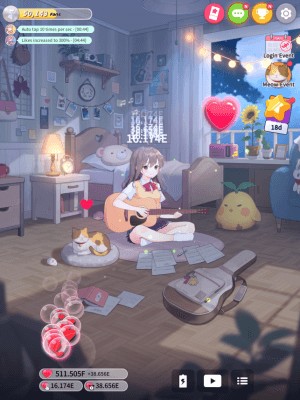 Giúp cô gái trình diễn các giai điệu ghita ngọt ngào