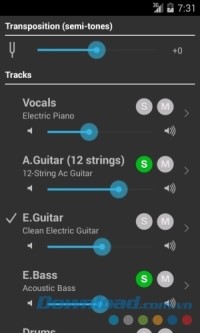 Tinh chỉnh âm thanh trên Guitar Pro cho Android