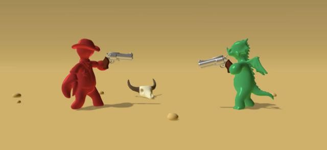 Nhập vai anh hùng kẹo dẻo và tham gia vào các trận bắn súng đối kháng trong game Gumslinger