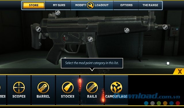 Nâng cấp súng trong Gun Club Armory