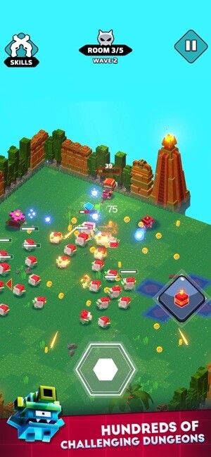 Hàng trăm ngục tối thách thức đang chờ bạn chinh phục trong game Gun Dungeons