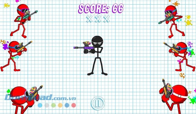 Giao diện màn chơi game Gun Fu: Stickman 2