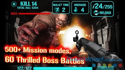 Chinh phục hơn 500 nhiệm vụ bắn zombie nhuốm màu kinh dị