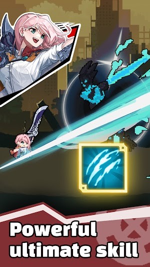 Gunblade Girl có nhiều kỹ năng độc đáo, mạnh mẽ để bạn chiến đấu