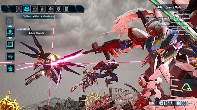 Chế độ chơi đơn hoặc nhiều người chơi online trong game Gundam Breaker 4